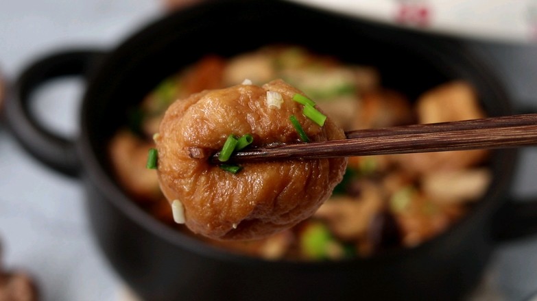 油面筋炒熏干的做法-家常味炒菜譜