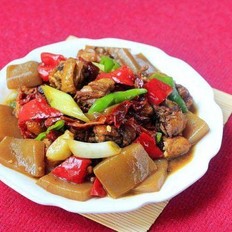 魔芋大盤雞的做法-香辣味燒菜譜