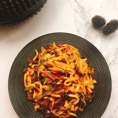 魚香杏鮑菇的做法-魚香味炒菜譜