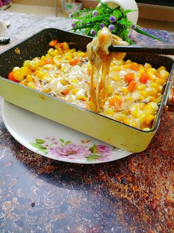 芝士焗玉米的做法-甜味煎菜譜