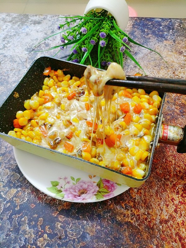 芝士焗玉米的做法-甜味煎菜譜
