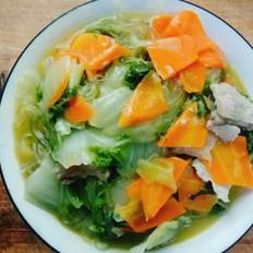 胡蘿卜白菜燉肉的做法-家常味燉菜譜