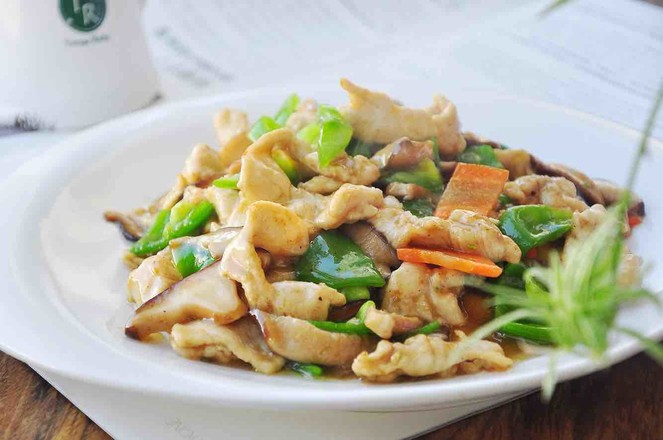 茶油籽油香菇雞片的做法-咸鮮味炒菜譜