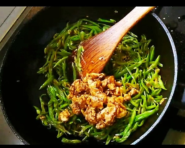蝦醬扁豆的做法-咸鮮味炒菜譜