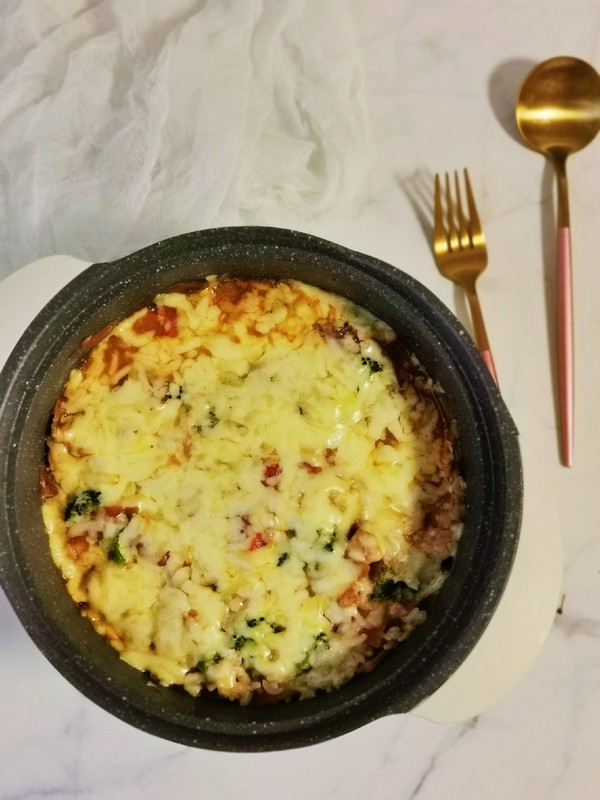 什錦雞肉芝士焗飯的做法-咸鮮味焗菜譜