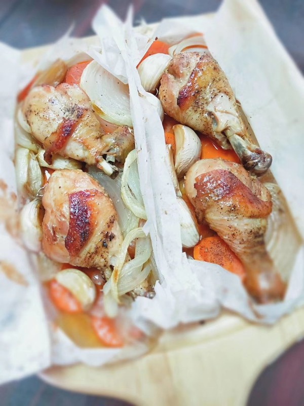 紙包雞腿的做法-家常味烤菜譜