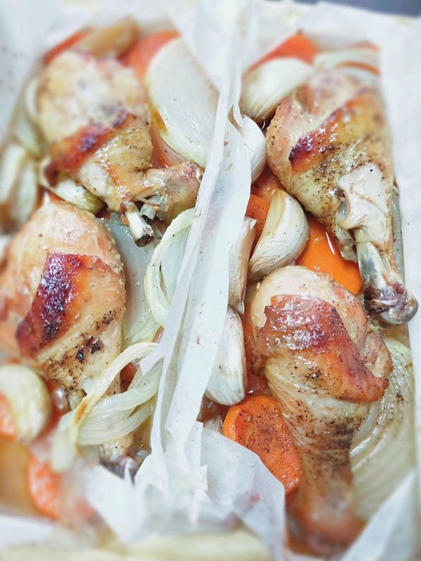 紙包雞腿的做法-家常味烤菜譜