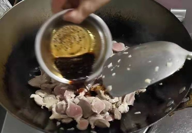 孜然蒜苔炒鴨腎的做法-家常味炒菜譜