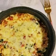 什錦雞肉芝士焗飯的做法-咸鮮味焗菜譜