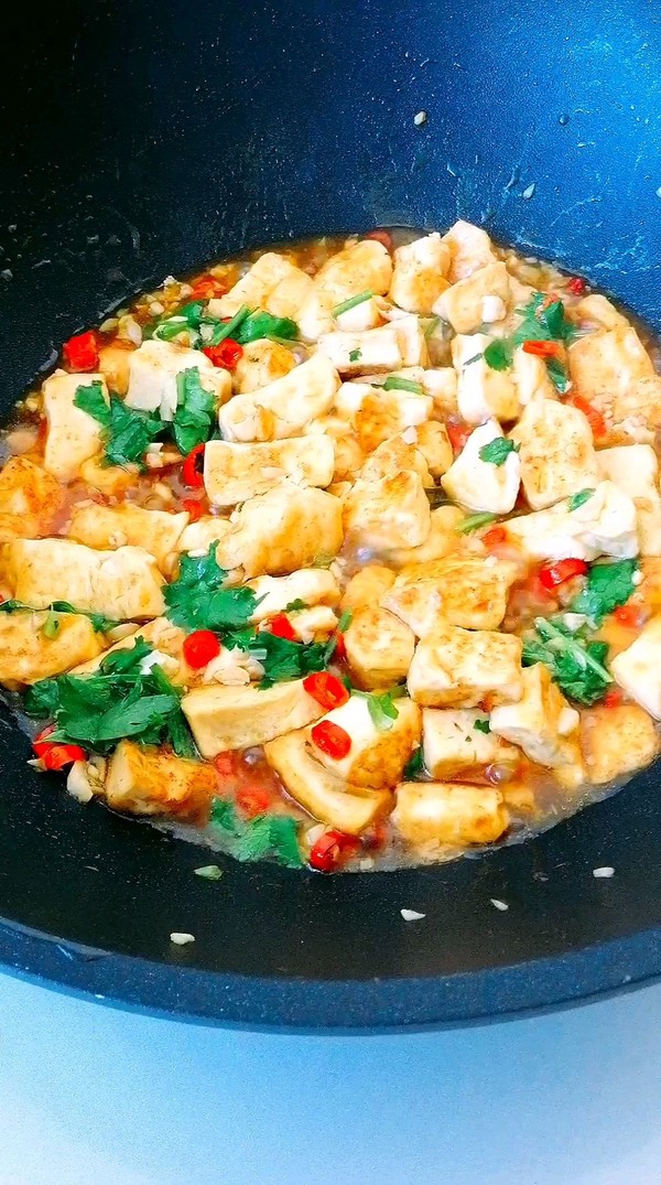 蒜香豆腐的做法-香辣味燒菜譜