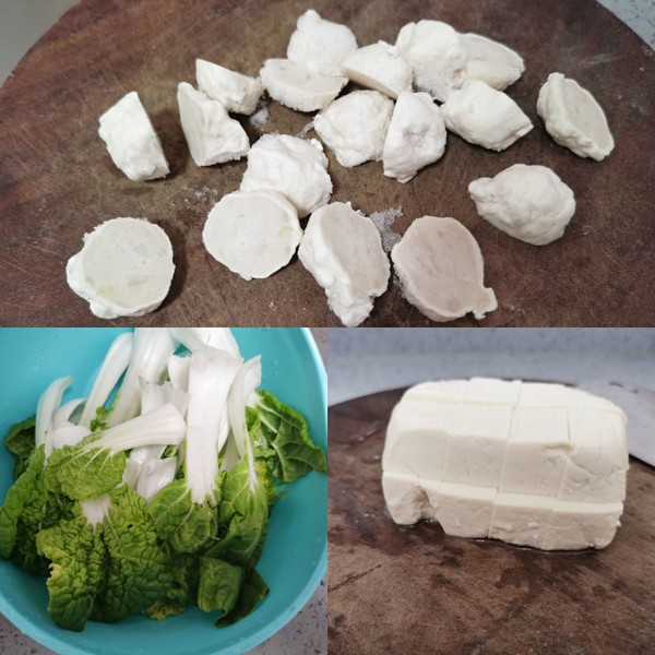 墨魚(yú)丸小油菜豆腐湯的做法-咸鮮味煮菜譜