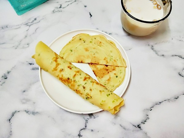 蔥花雞蛋餅的做法-家常味煎菜譜