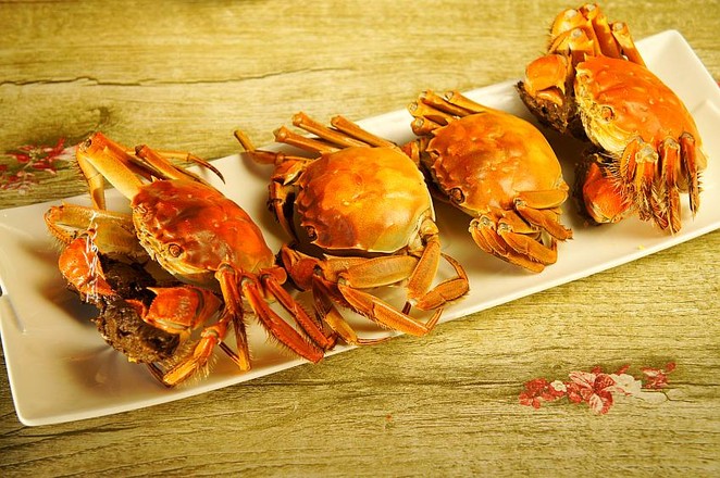 清蒸陽澄湖大閘蟹的做法-家常味蒸菜譜
