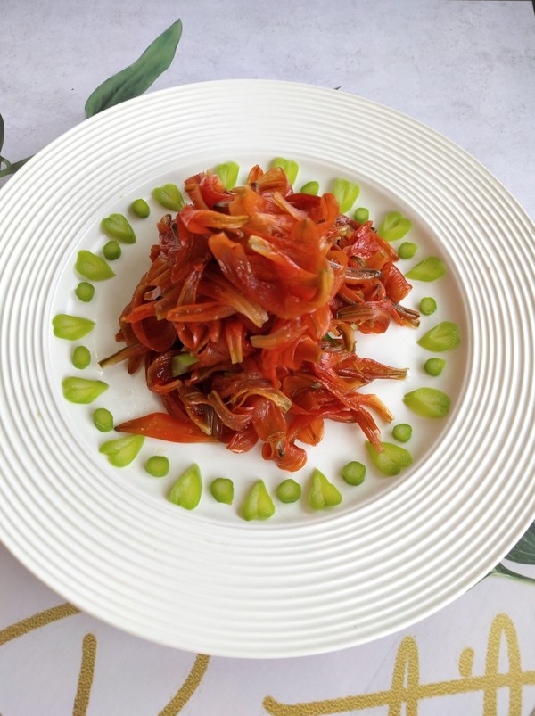 涼拌百合花的做法-酸甜味拌菜譜