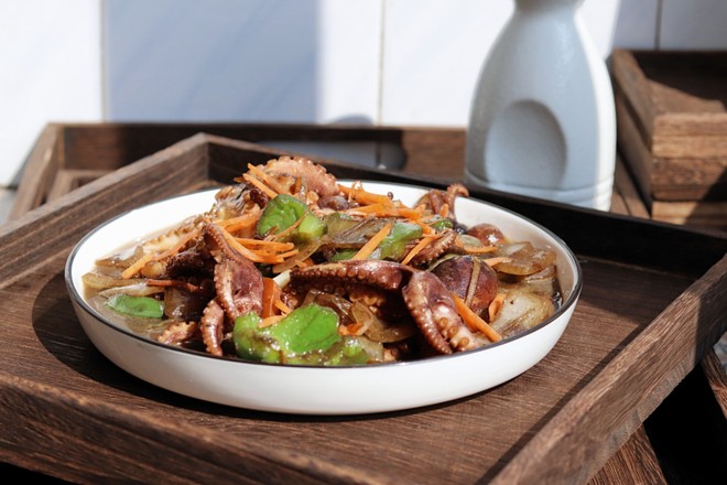 醬爆八爪魚的做法-咸鮮味炒菜譜