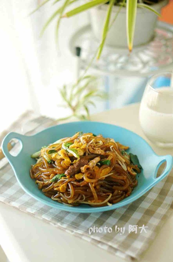 三鮮粉條的做法-咸鮮味炒菜譜