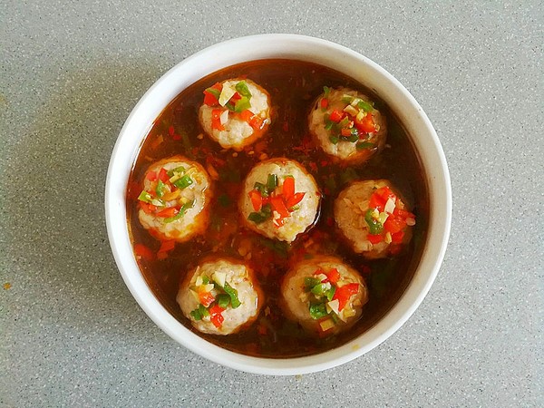 香菇釀肉的做法-香辣味蒸菜譜