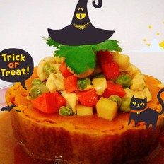 雞丁南瓜盅的做法-其它口味蒸菜譜