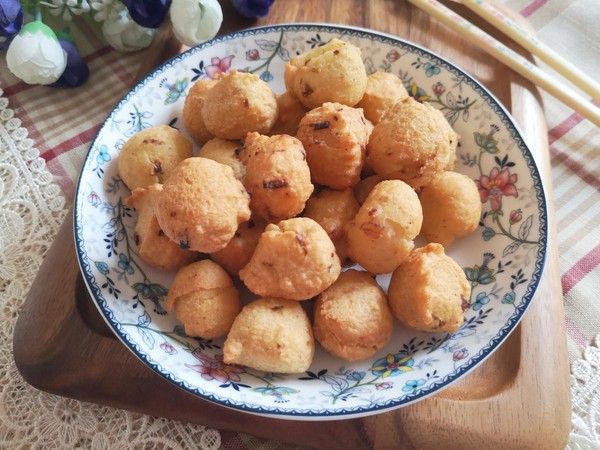 豆渣丸子的做法-咸鮮味炸菜譜