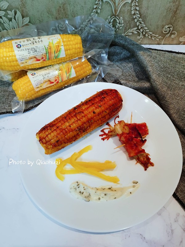 香烤玉米的做法-咸鮮味烤菜譜