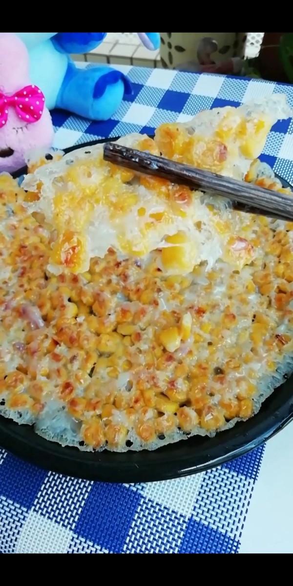 冰花玉米烙的做法-甜味煎菜譜