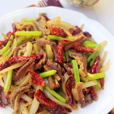 辣皮子滾牛腸的做法-香辣味炒菜譜