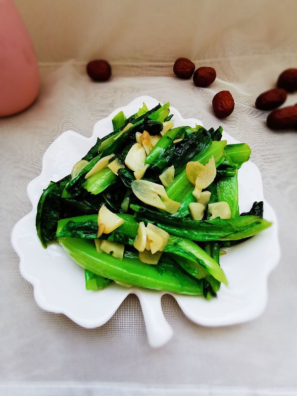 蒜炒油麥菜的做法-咸鮮味炒菜譜