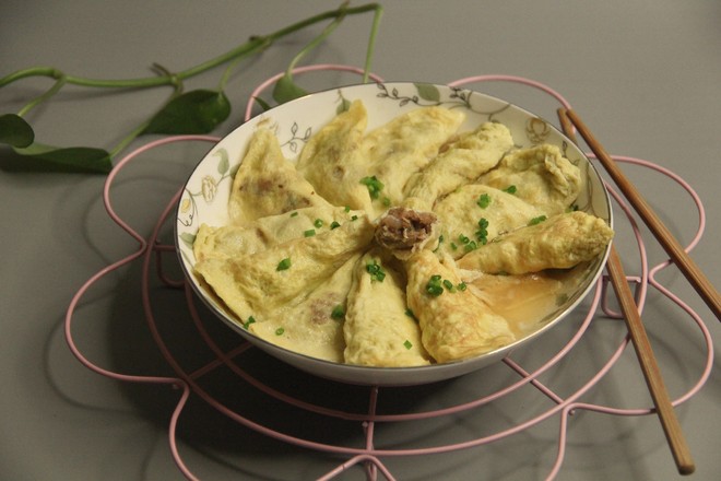 高湯蒸蛋餃的做法-咸鮮味蒸菜譜