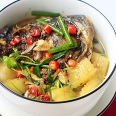 魚頭燉冬瓜的做法-魚香味燉菜譜