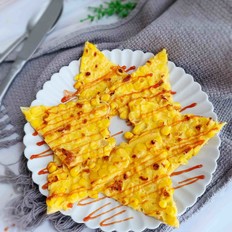 黃金玉米雞蛋餅的做法-甜味煎菜譜