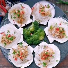 蒜蓉粉絲蒸扇貝的做法-咸鮮味蒸菜譜