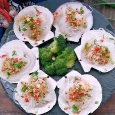 蒜蓉粉絲蒸扇貝的做法-咸鮮味蒸菜譜