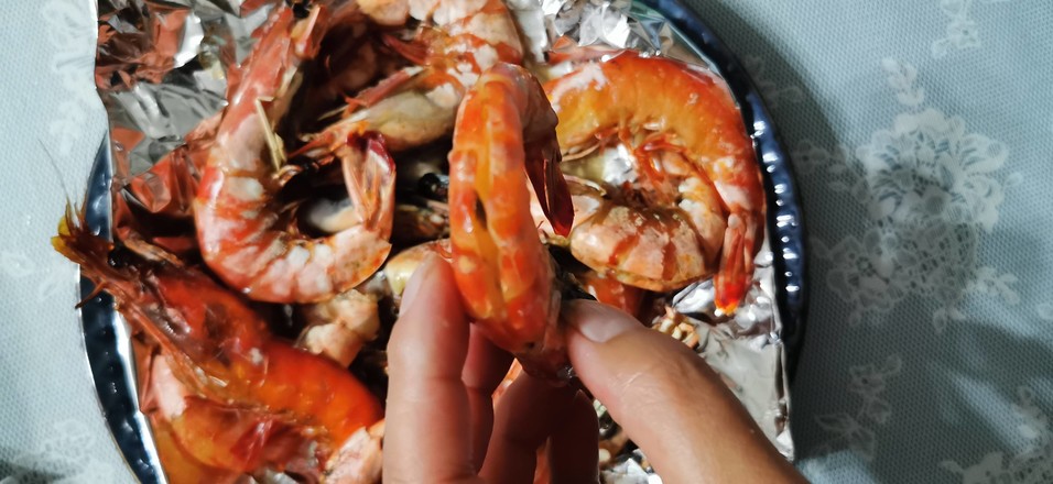 奧爾良黑虎蝦的做法-香辣味烘焙菜譜