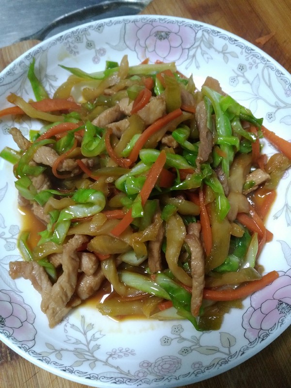 榨菜肉絲面的做法-家常味炒菜譜