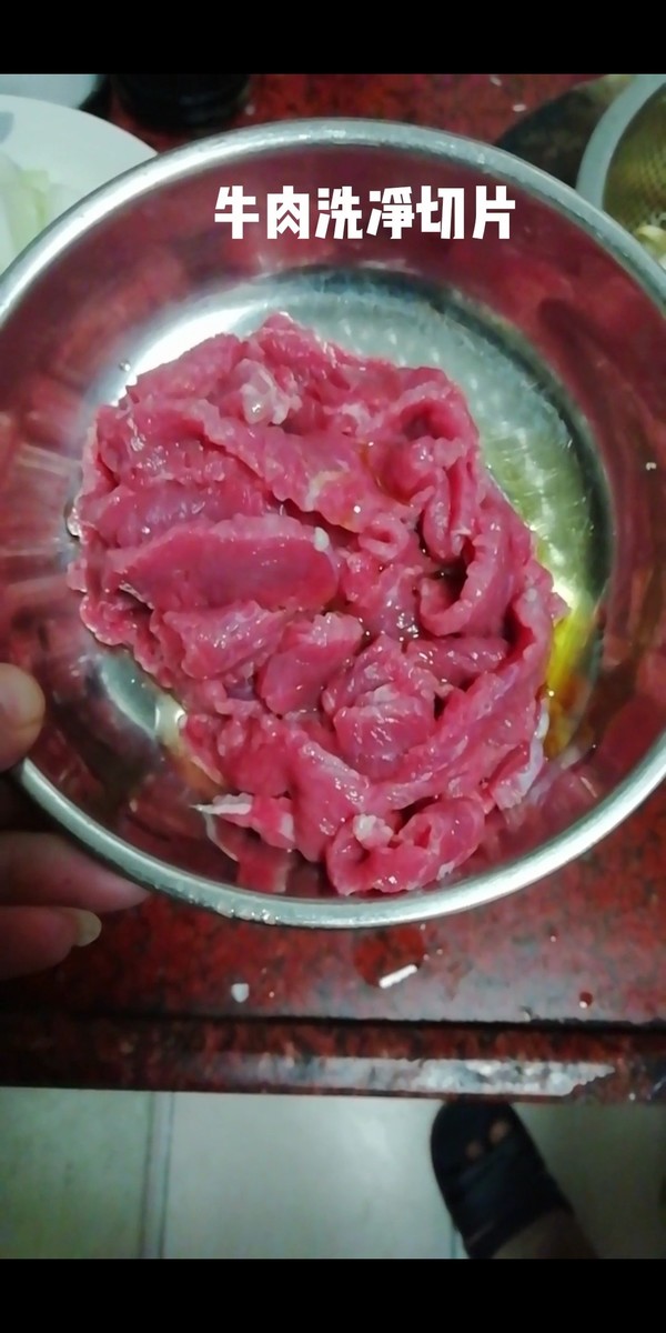 牛肉炒花生芽的做法-咸鮮味炒菜譜