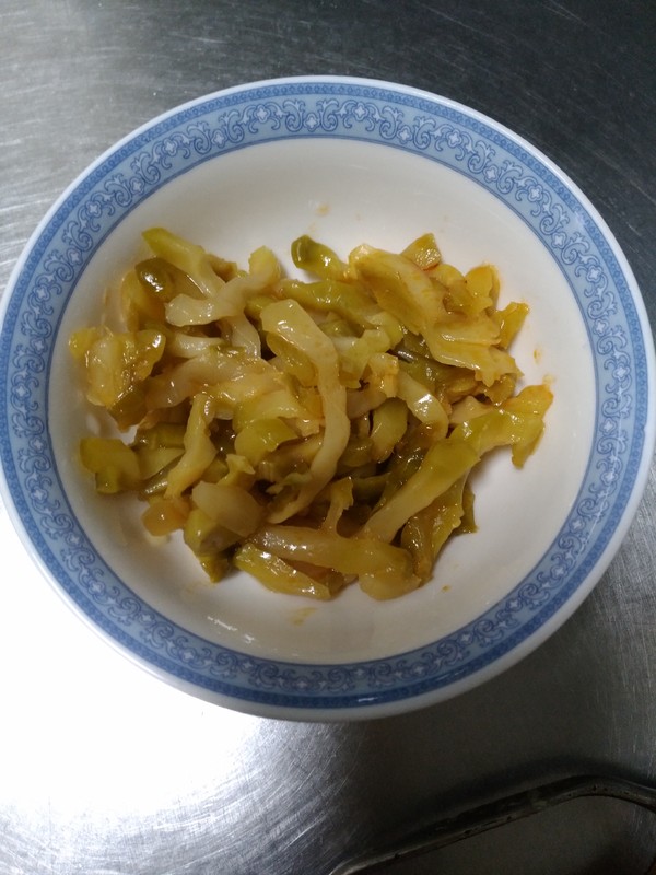 榨菜肉絲面的做法-家常味炒菜譜