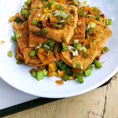 香煎北豆腐的做法-家常味煎菜譜