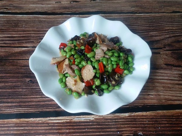 毛豆木耳炒肉片的做法-咸鮮味炒菜譜