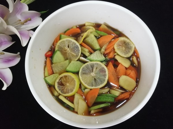 開胃蘿卜片的做法-酸辣味拌菜譜