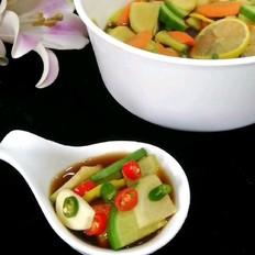 開(kāi)胃蘿卜片的做法-酸辣味拌菜譜