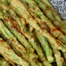 酥香炸豆角的做法-咸鮮味炸菜譜