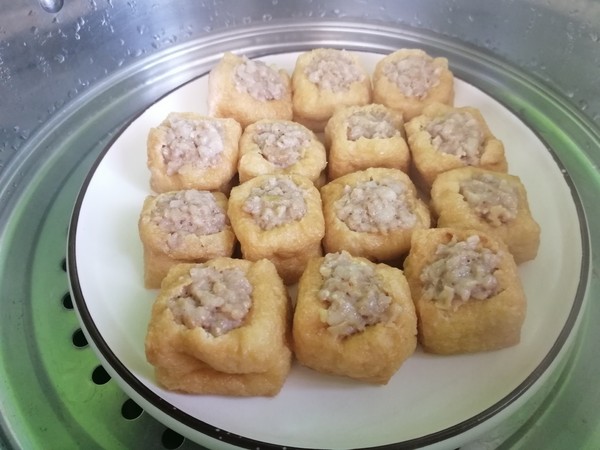 油豆腐釀肉的做法-家常味蒸菜譜-易網健康養生網 油豆腐釀肉的做法-家常味蒸菜譜