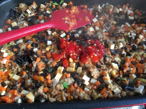 糯米飯豆皮的做法-家常味煎菜譜