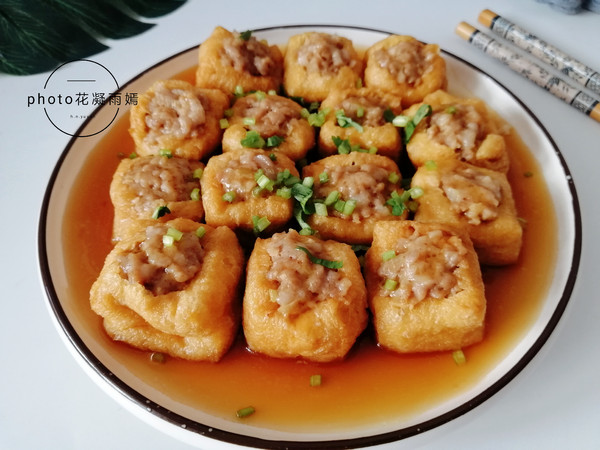 油豆腐釀肉的做法-家常味蒸菜譜-易網健康養生網 油豆腐釀肉的做法-家常味蒸菜譜