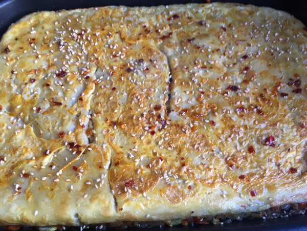 糯米飯豆皮的做法-家常味煎菜譜