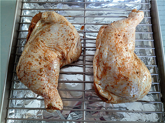 烤箱烤雞全腿的做法-香辣味烤菜譜