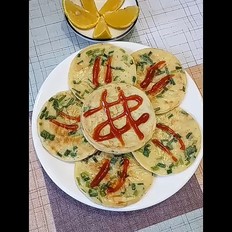 香蔥雞蛋餅的做法-蔥香味煎菜譜