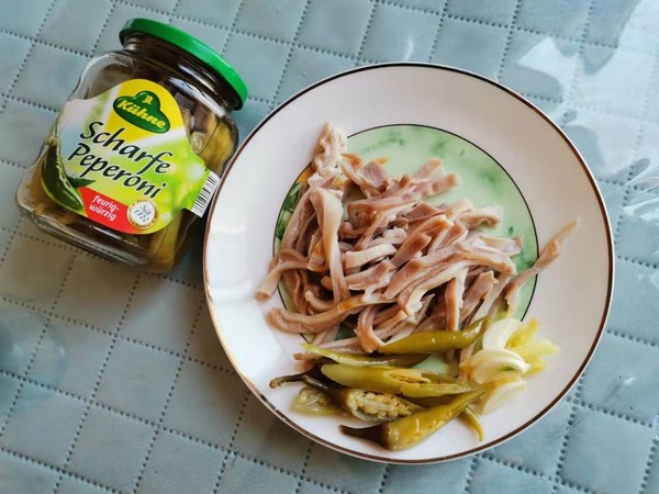 三椒紅油肚片的做法-香辣味炒菜譜