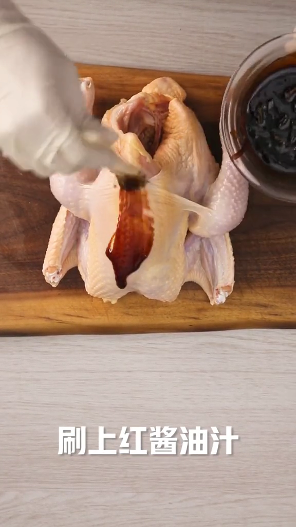 感恩節醬油烤雞的做法-家常味烤菜譜