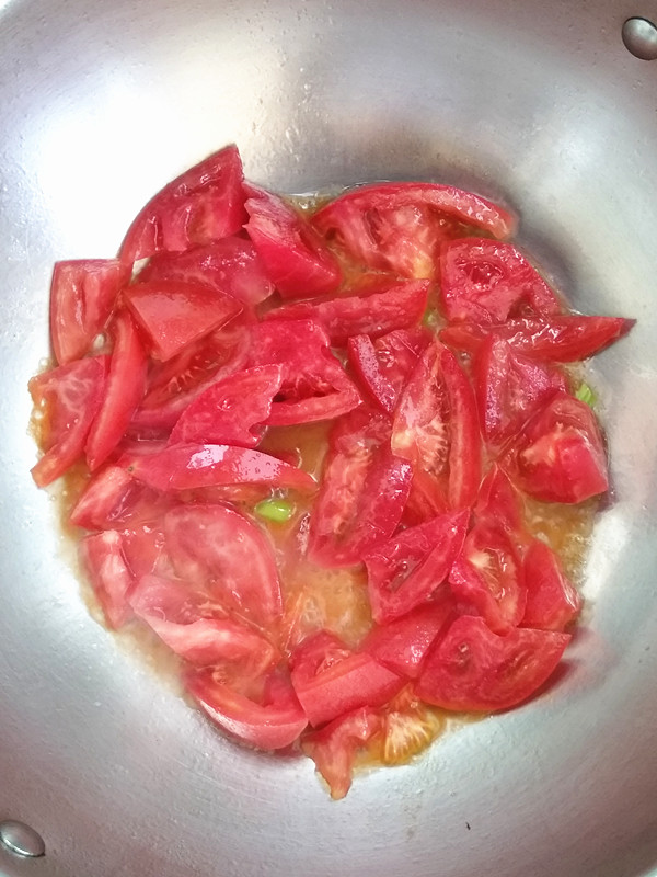 西紅柿炒小白菜的做法-家常味炒菜譜